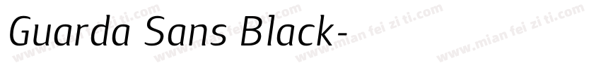 Guarda Sans Black字体转换